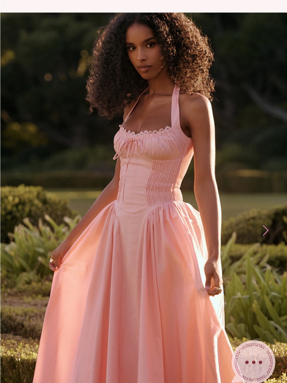 House of CB Adabella Blush Pink Maxi Dress